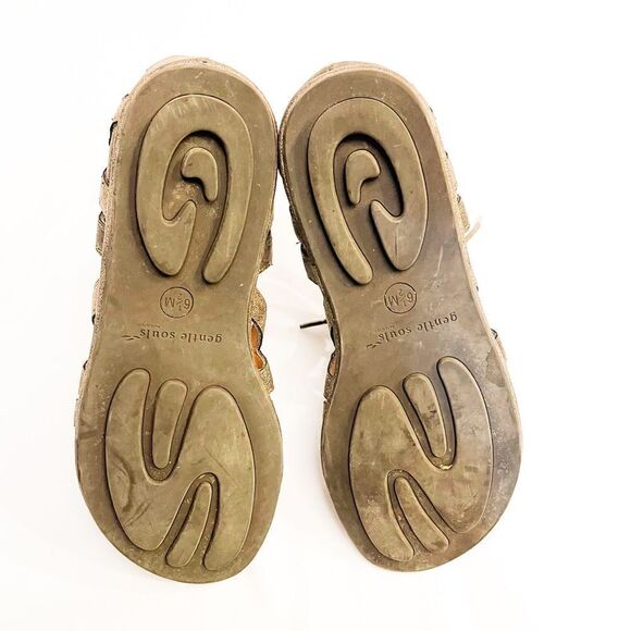 🍋 Gentle Souls by Kenneth Cole Break My Heart Gladiator Sandals in Bronze 6.5 - Picture 5 of 6